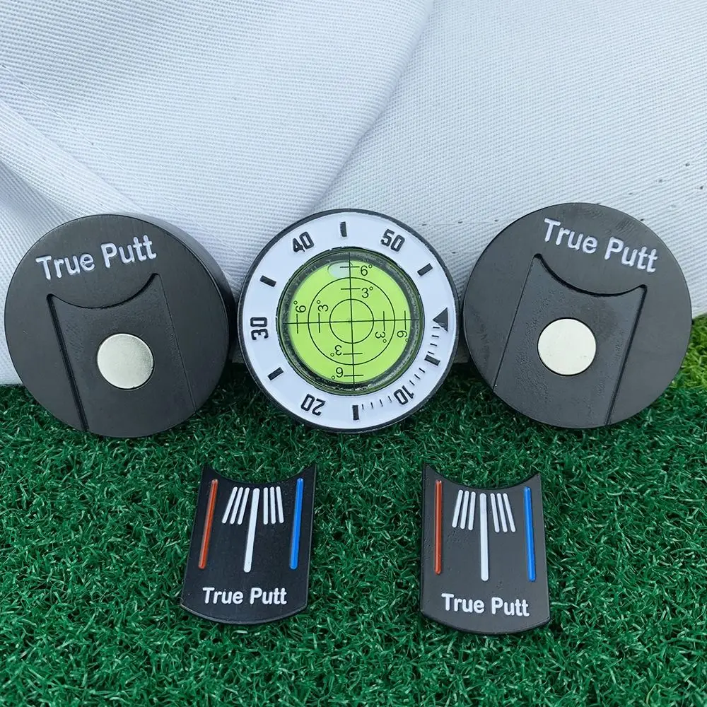 High Precision Level Reading Ball Marker Magnetic Detachable Golf Hat Clip Marker Red Level Reading Golf Ball Marker Girl