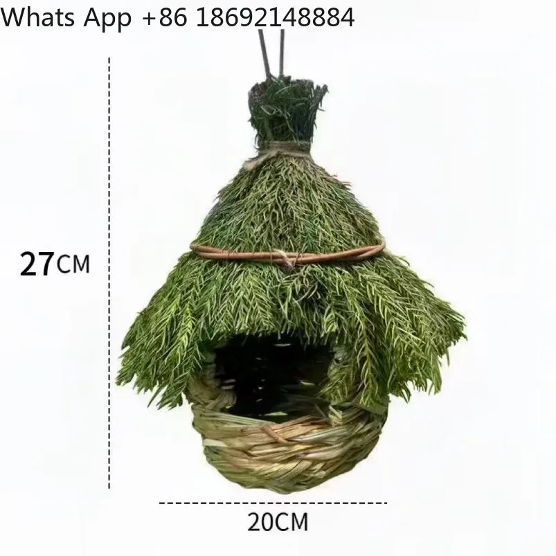 Straw bird's nest hand-woven bird's nest gardening decorations spot wholesale