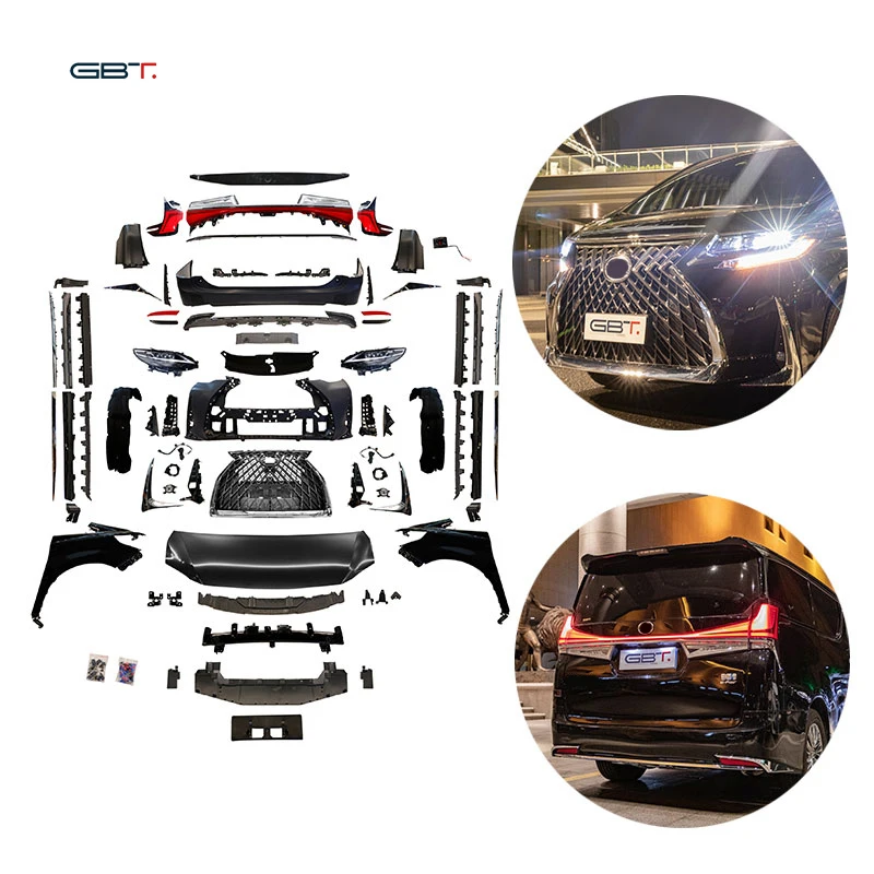 GBT Faceory Popular Vellfire 30 Conversion LM300 Model External Upgrade Body Kit For 2015-On Vellfire anh30 Upgrade Bumper