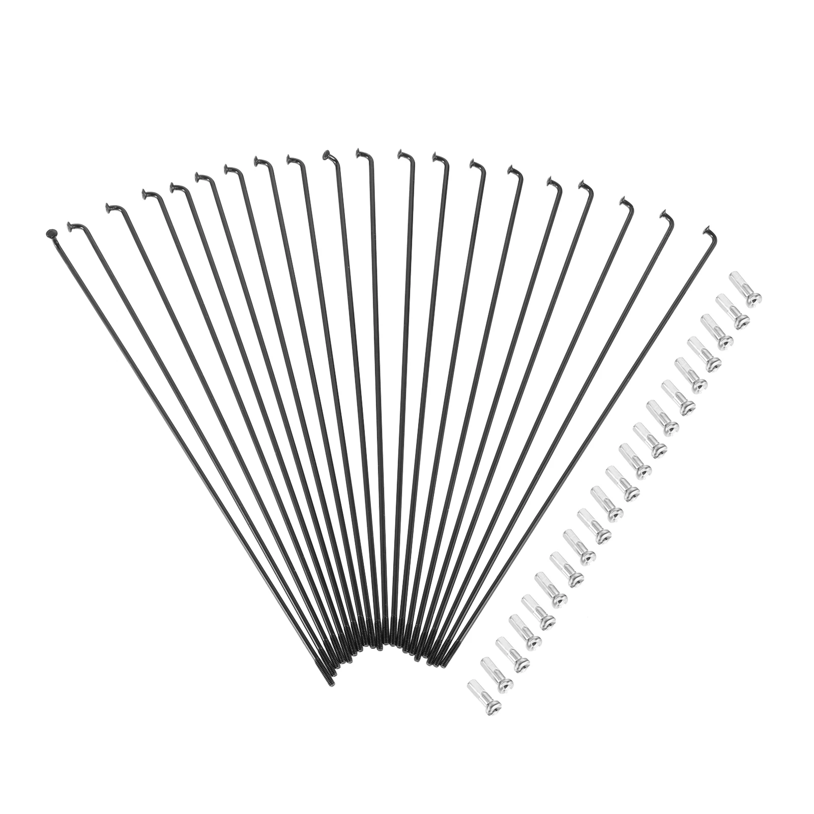 

20Pcs 18.6cm Bicycle Wheel Spokes #45 Steel for Electric Bicycle, Mountain Bikes, Road Bikes, Folding Bikes, Wheelchairs