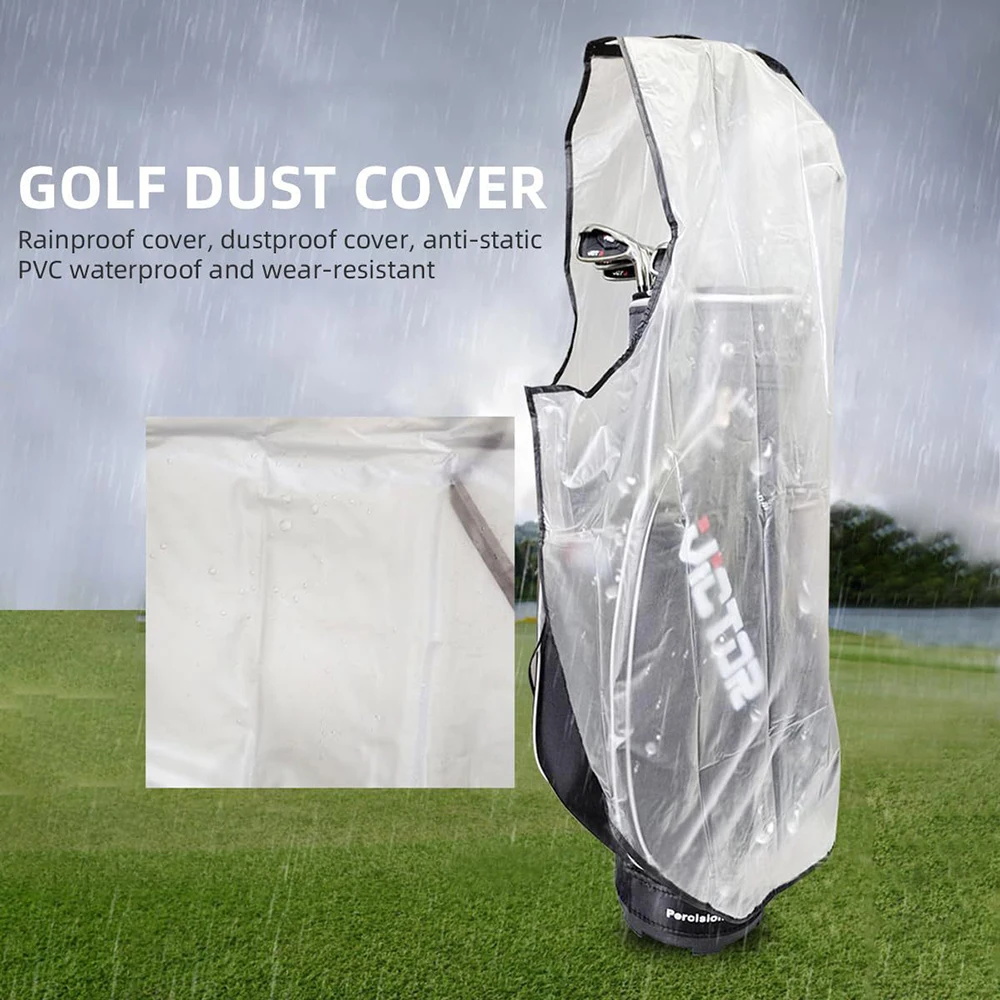 FzcSpeed 1PC Golf Bag Cover Waterproof Large Capacity Golf Bag Rain Cover Durable Dust Outdoor Golf Club Bag Court Supplies