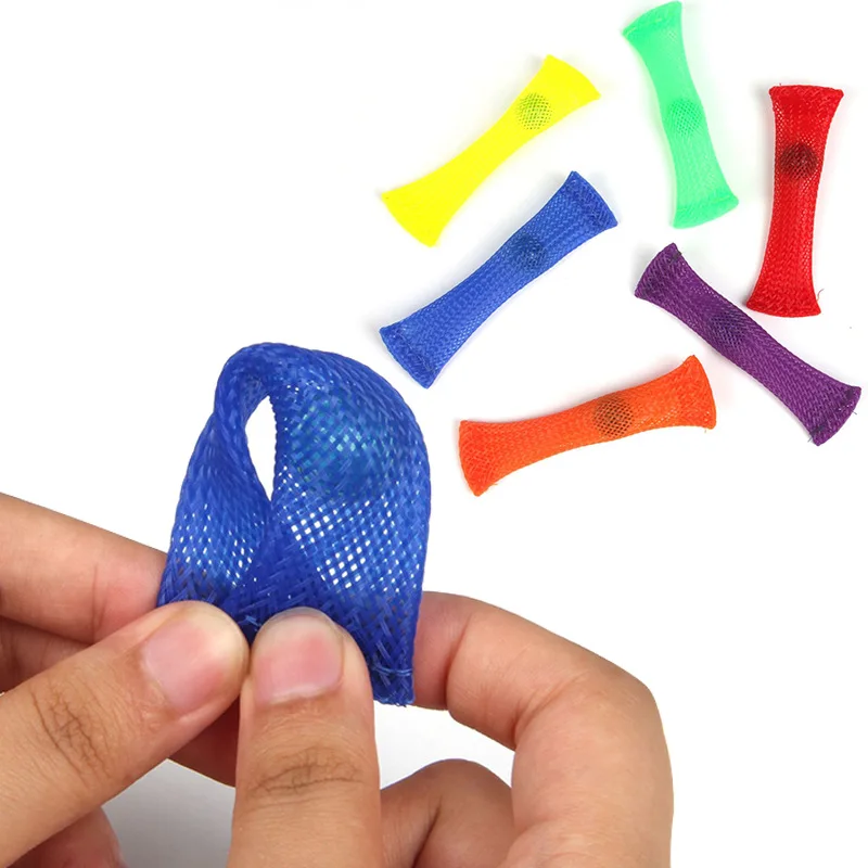 1 pz Tessitura Maglia Marmi Multi Colorate Maglia Perline Spremere Sfiato Giocattolo Agitarsi Giocattolo per Ragazzi e Ragazze Alleviare Lo Stress giocattoli