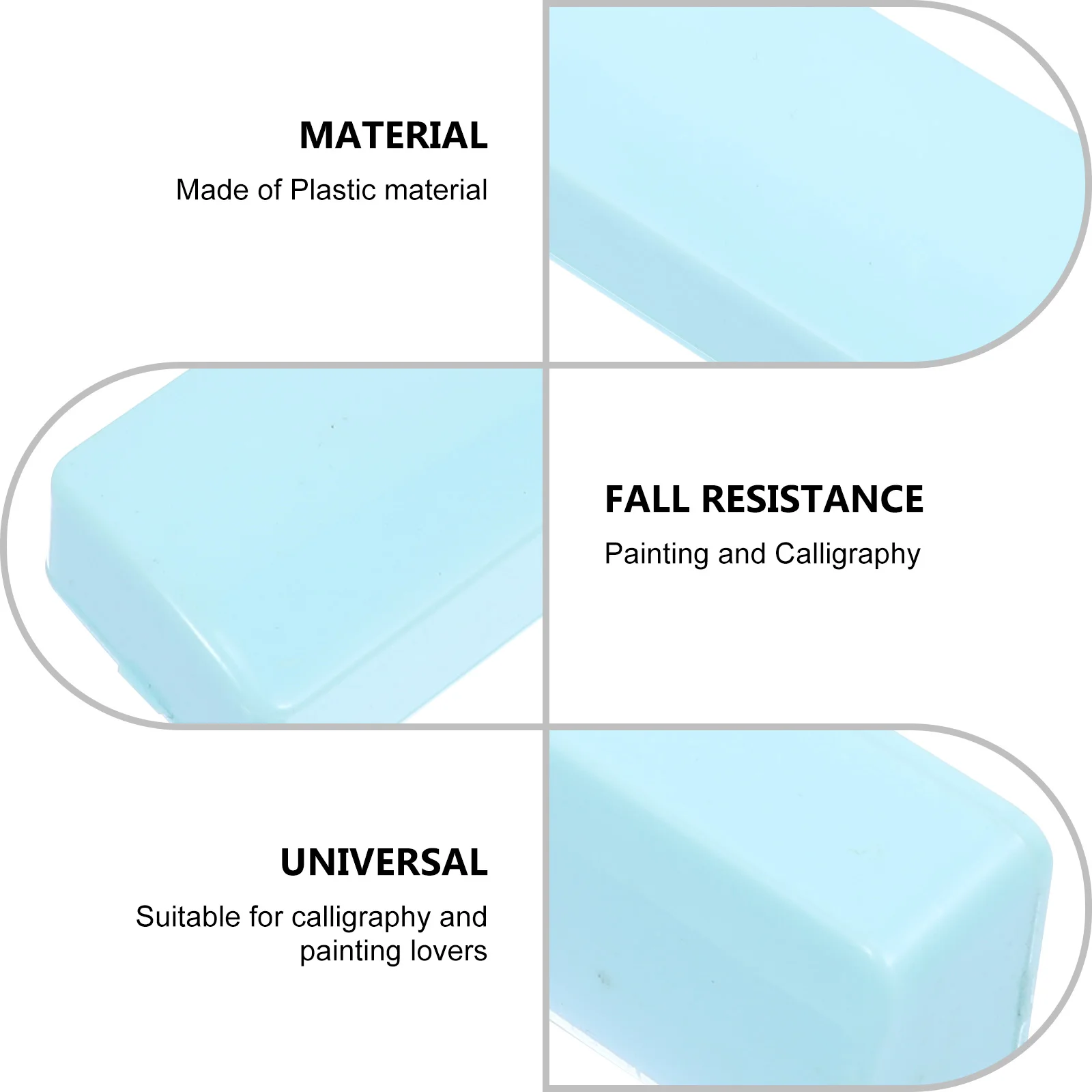 2 قطعة ثقالة الورق الخط البلاستيك السماء الزرقاء دائم الصلبة لمكتب مكتب ديكور اللوحة الخط لوازم ثقالة الورق
