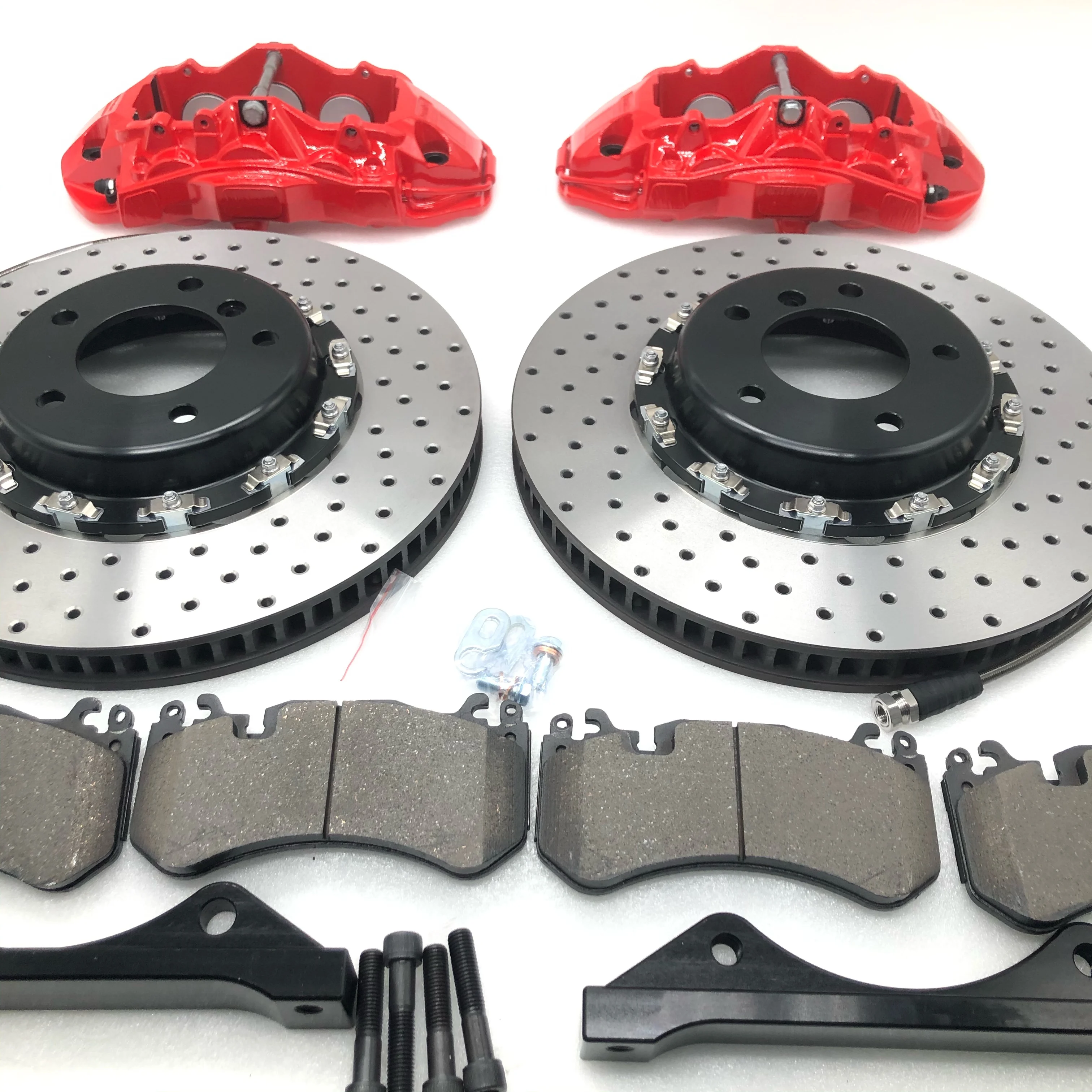 High quality 6-piston calipers, suitable for Mercedes Benz W177 front wheels, paired with 380-36 brake discs, 19 inch wheels