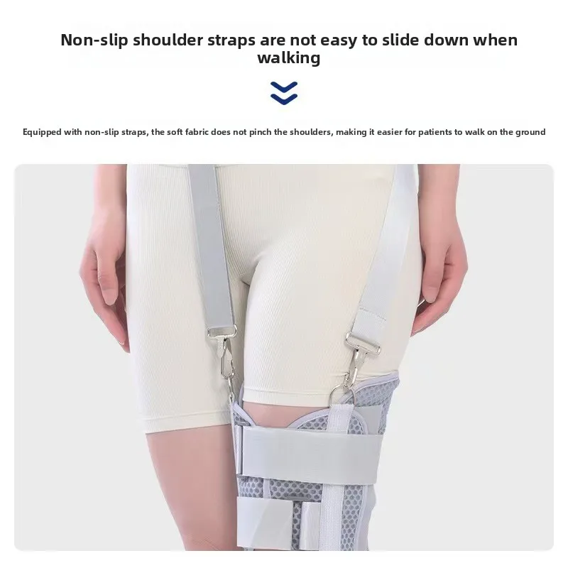 Knee Joint Immobilizer Brace - Support Strap for Meniscus, Ligament & Patella Injury, Fracture & Lower Limb Recovery