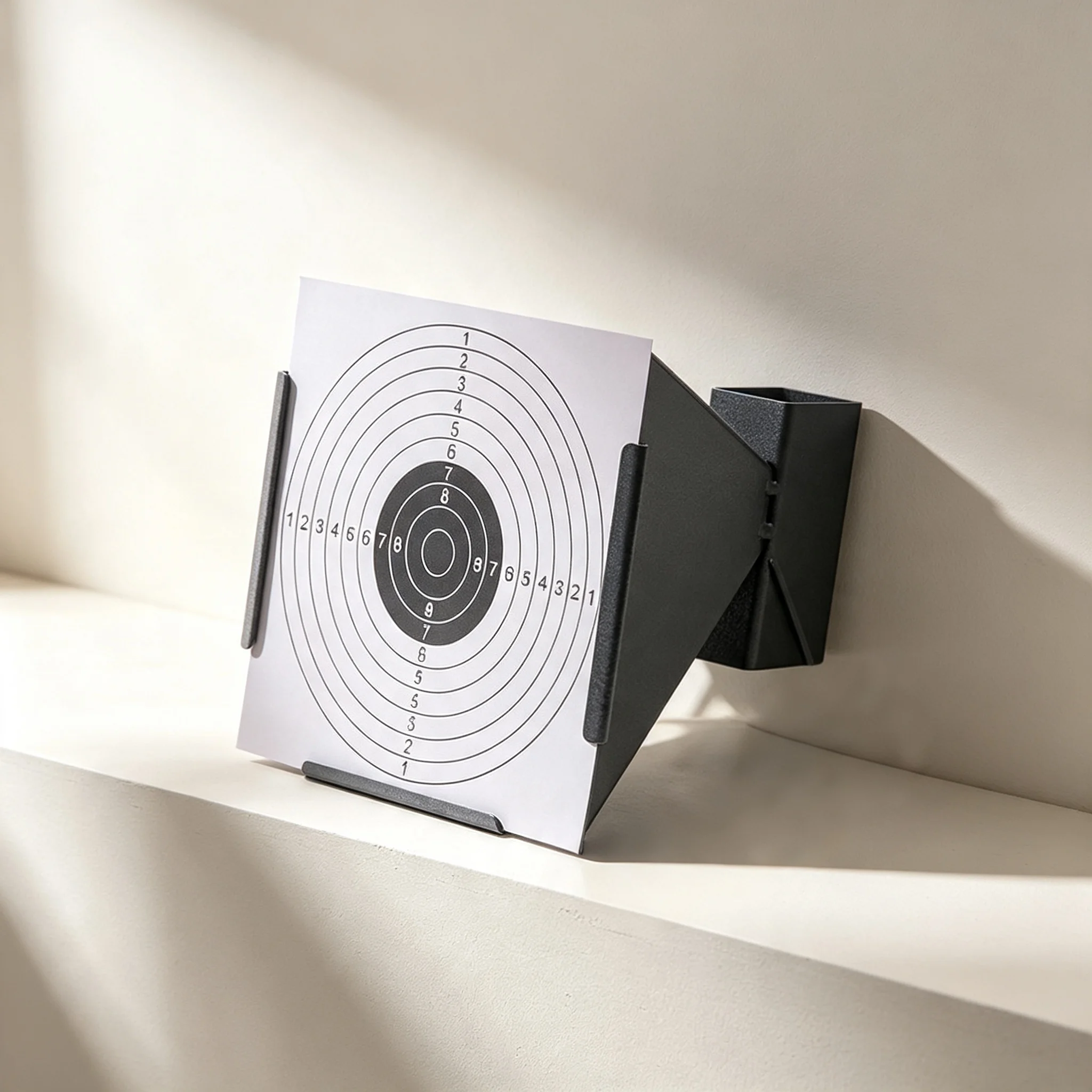 収納ターゲットボックス-17×17cm-射撃練習用-炭素鋼製-弓矢-粘土玉-スチールビーズ-金属製