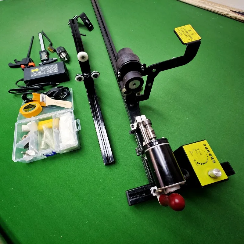Billiard rod repairing machine Ball rod repairing machine Cutting copper hoop Changing first angle Changing leather head Straigh