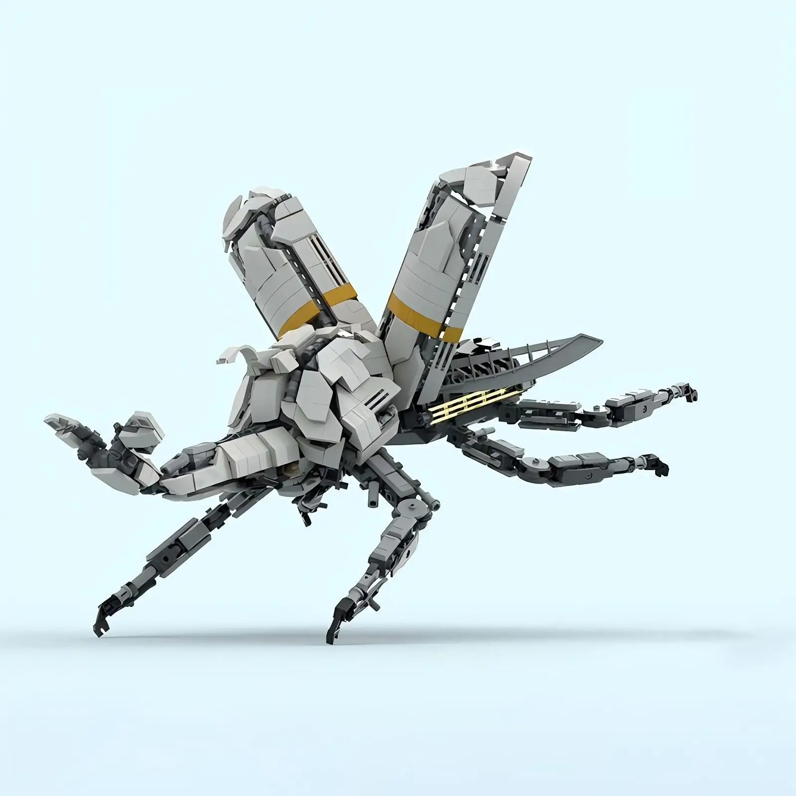 MOC Kreatives Mechanisches Tier-Set: Mantis, Frosch, Skorpion Kombinations-Bausteine DIY Puzzle Montage Spielzeug Geschenk Dekoration – Detail 5