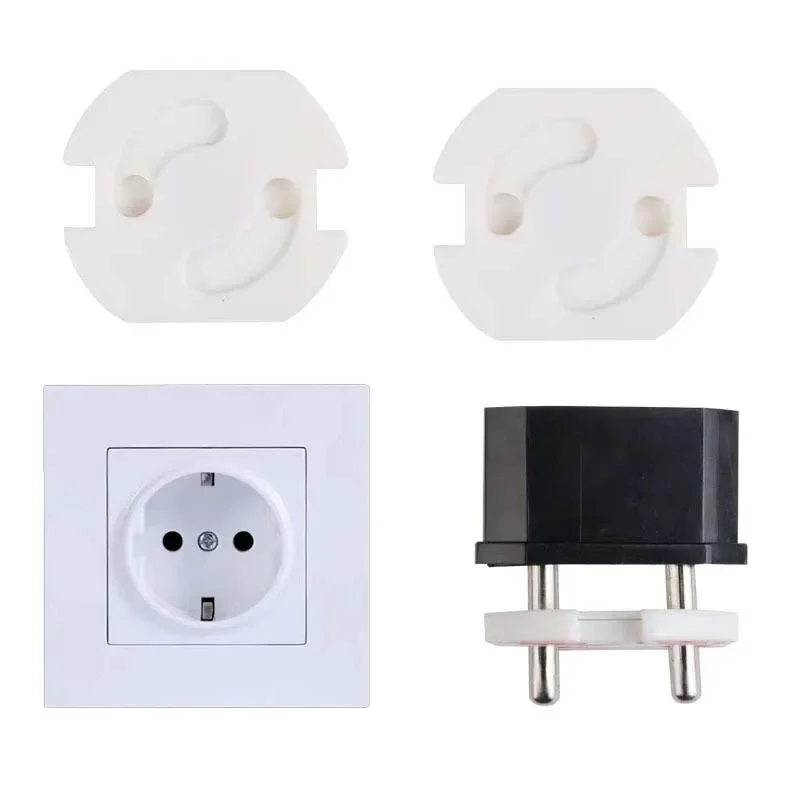 

1/20pcs Electrical Outlet Protection Baby Child EU Power Socket Safety Guard Anti Electric Shock Plugs Protector Rotate Covers
