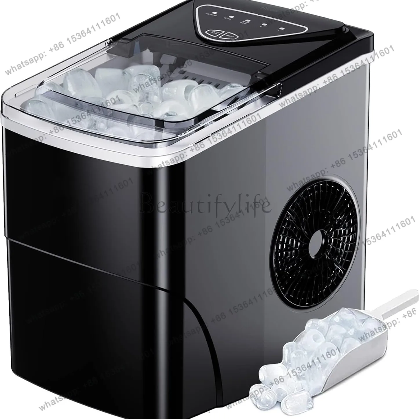LX household small mini ice machine dormitory ice cube machine is sent on behalf of one piece.