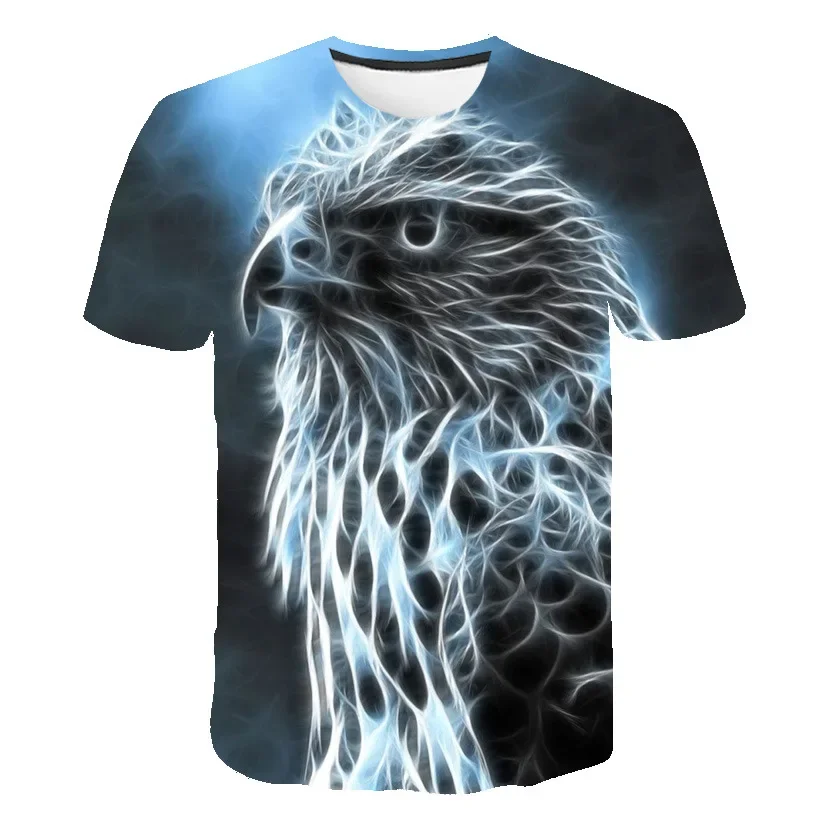 Uomo estate nuovo 3D animale gatto/tigre T Shirt stampa Cool Funny top O collo manica corta moda uomo donna T-Shirt stampate in 3D