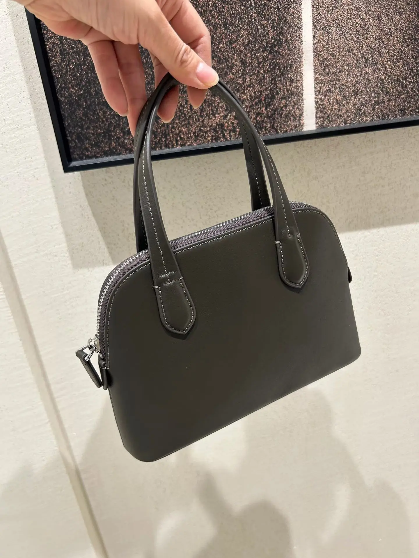 

Модная женская сумка, новинка 2025, осень-зима, верхний слой из воловьей кожи, модная сумка через плечо на одно плечо