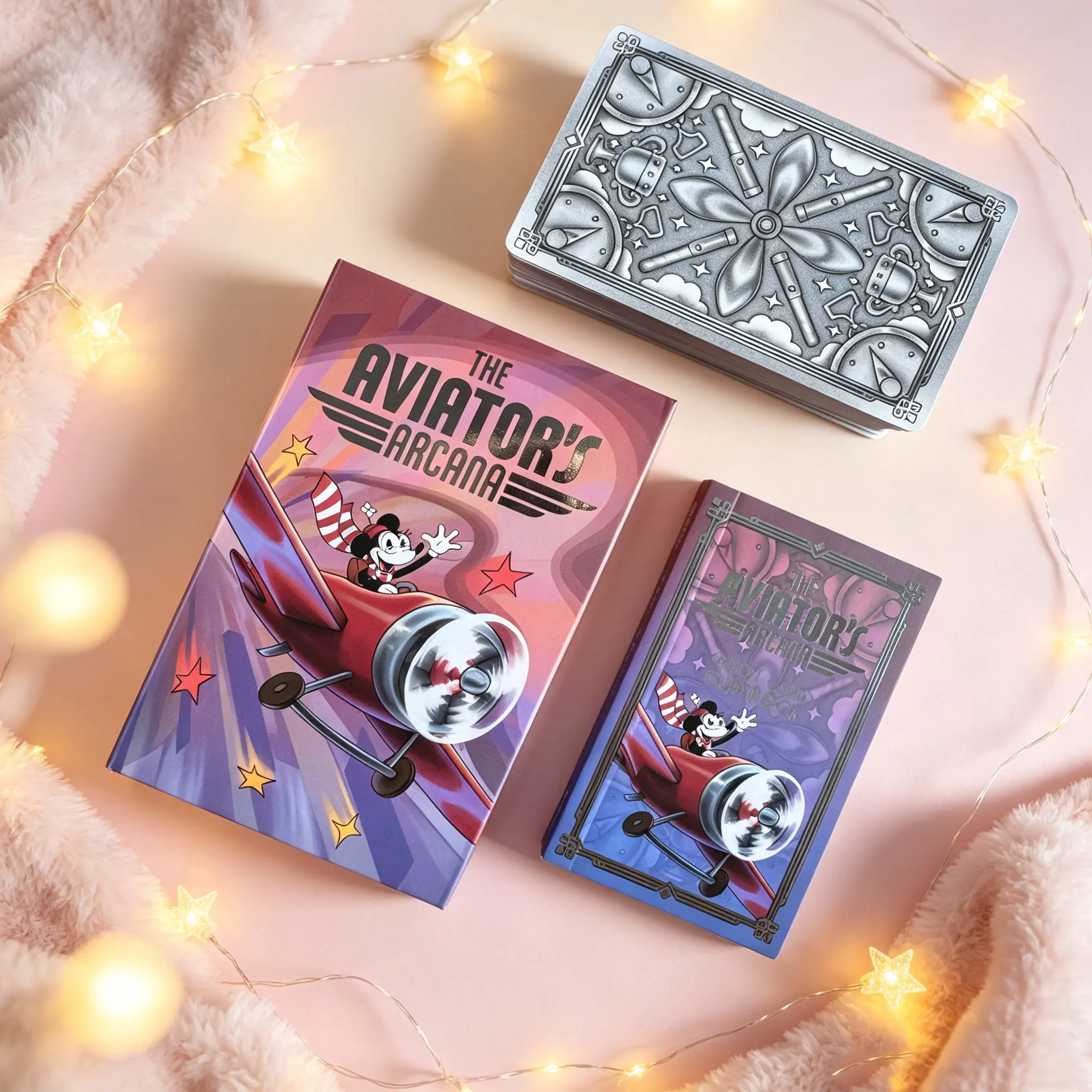 2026 New The Aviator's Arcana Tarot Cards Learning Divination Fate Oracle Rider Waite Tarot Mickey Guidebook English