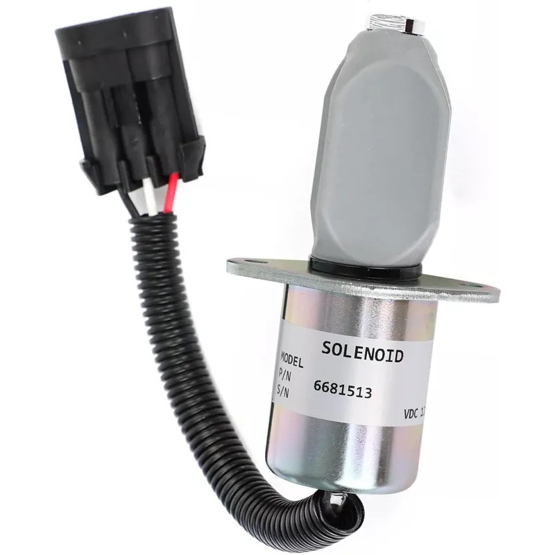 

12V 6681513 6681512 6667993 Fuel Shutdown Solenoid Valve for Bobcat 325 328 S100 S130 S150 S590 S595 S630 Skid Steers