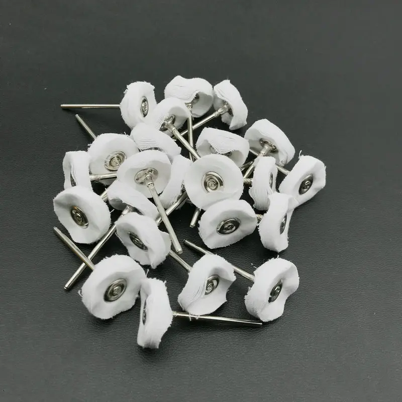 50pcs Dental wool Polishing Wheel Buffing Pad Brushes for Low Speed Rotary Dental Polisher Brush