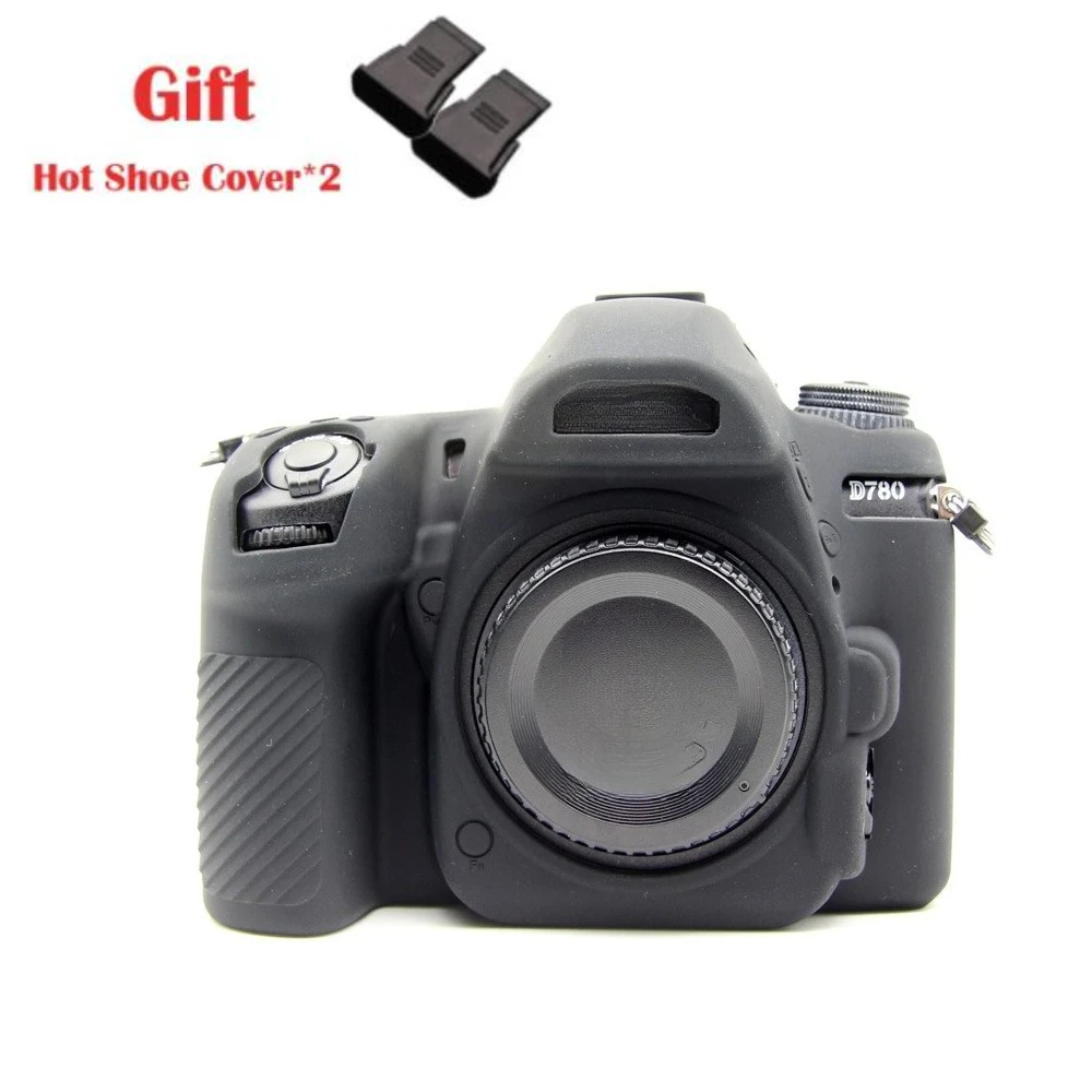 حافظة حماية من السيليكون لكاميرا Nikon D780، حقيبة كاميرا، حقيبة بطانة، مضادة للخبط + غطاء الحذاء الساخن