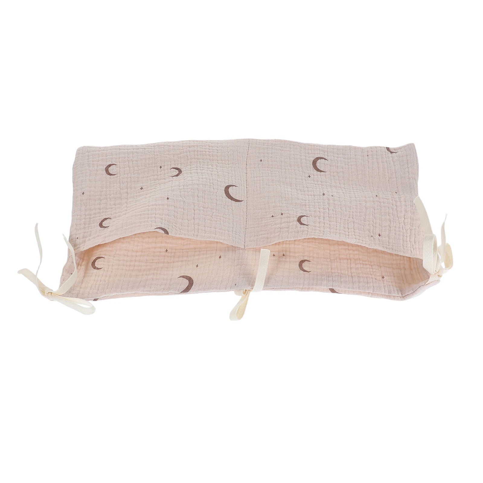 

Bedside Organizer 2 Pockets Crib Stroller Accessory Double Layer Cotton Elegant Design Dual Pocket Convenience