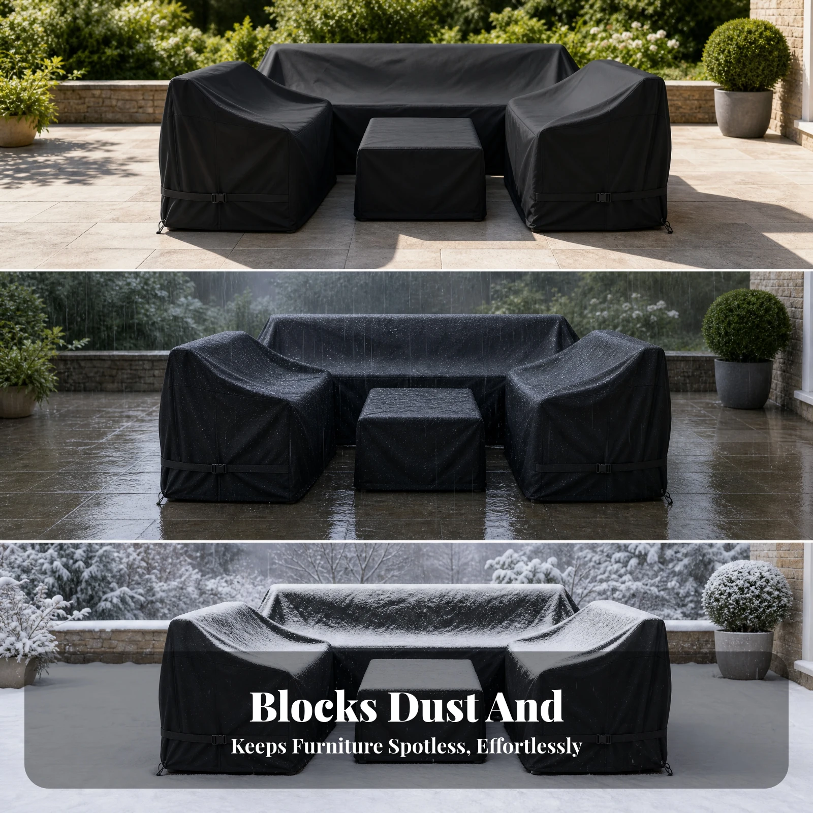 Conjunto de 4 Peças de Capas P - Outdoor Furniture Cover avaliação e preço