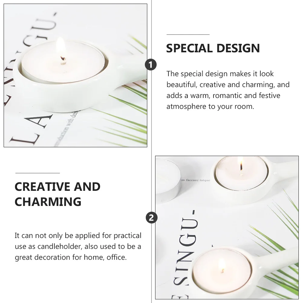 

4Pcs Ceramic Aroma Burner Holder Heat-Resistant Romantic Home Decor Essential Oil Tray Ceramic Aroma Burner Holder
