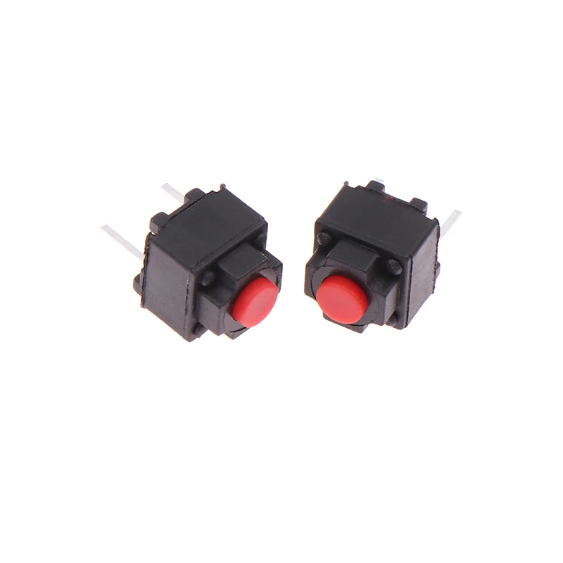 10Pcs Dustproof Silent Red Headed Switch Wireless Mouse Button Micro Switch 6*6*7.3 DIY Accessories Mute Button