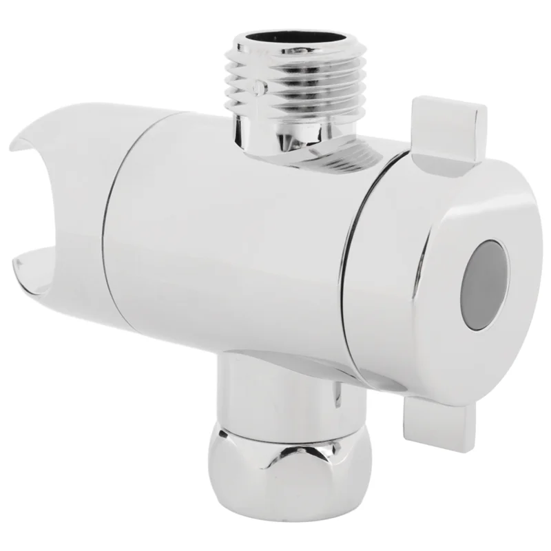 

LLCS-3 Way Shower Diverter With Hand Shower Cradle Faucet Overhead Spray Shower Arm Tee Splitter Boom Adapter