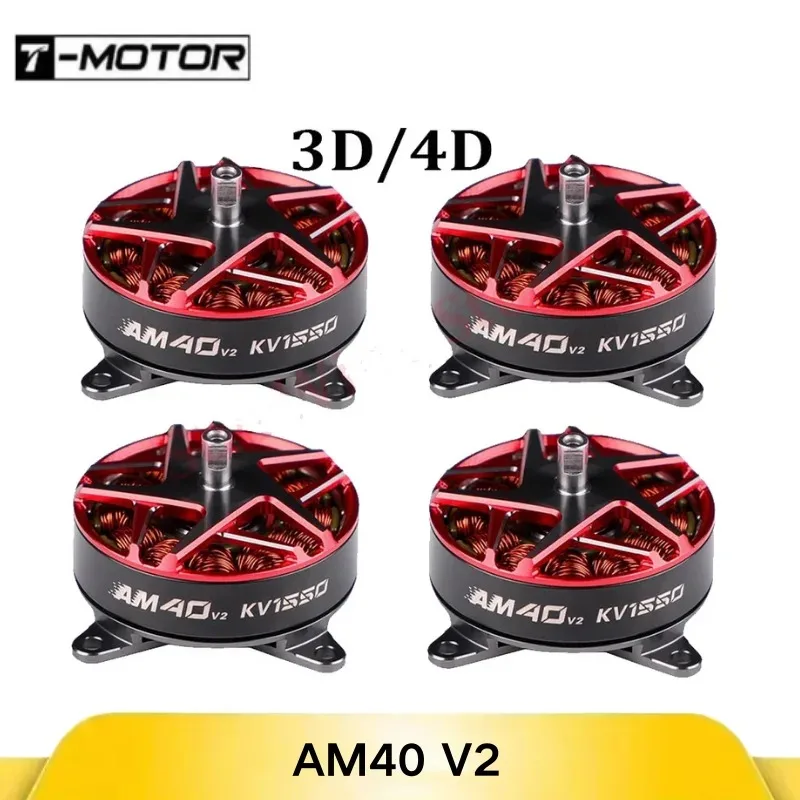 

3D/4D F3P Motor V2: T-Motor AM40, KV1550/KV1880 for 2-3S, Optimized for Indoor RC Aerobatic Airplane