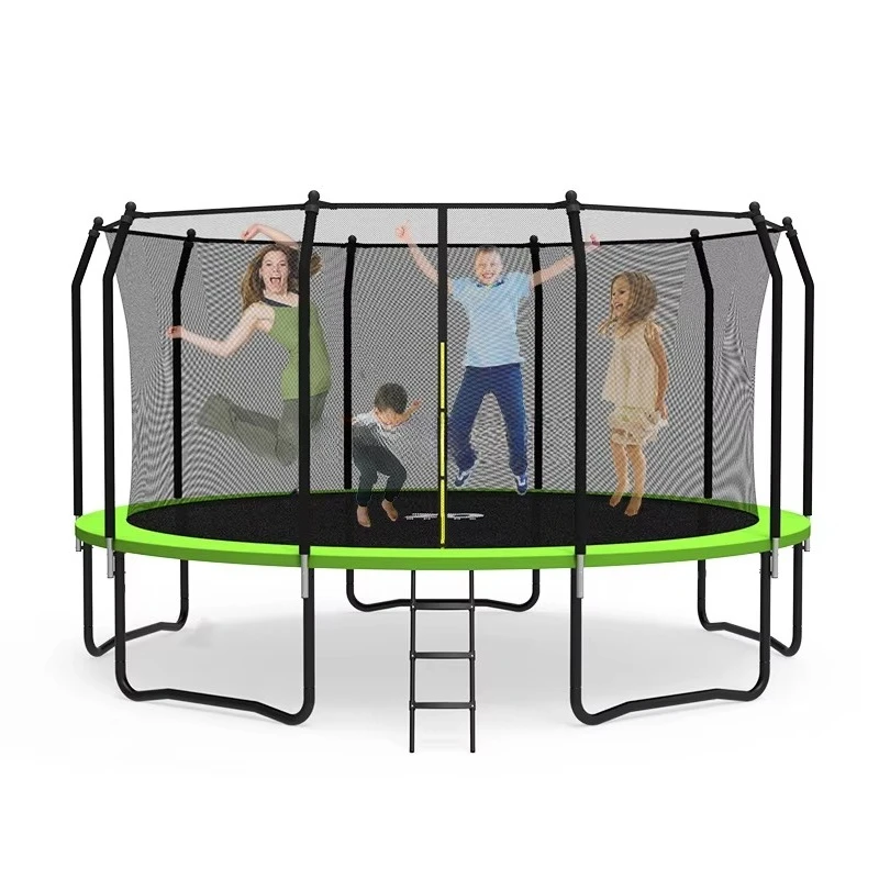 

Large outdoor trampoline 8ft 10ft 12ft 14ft 15ft 16ft with safety cover net for child adult family use