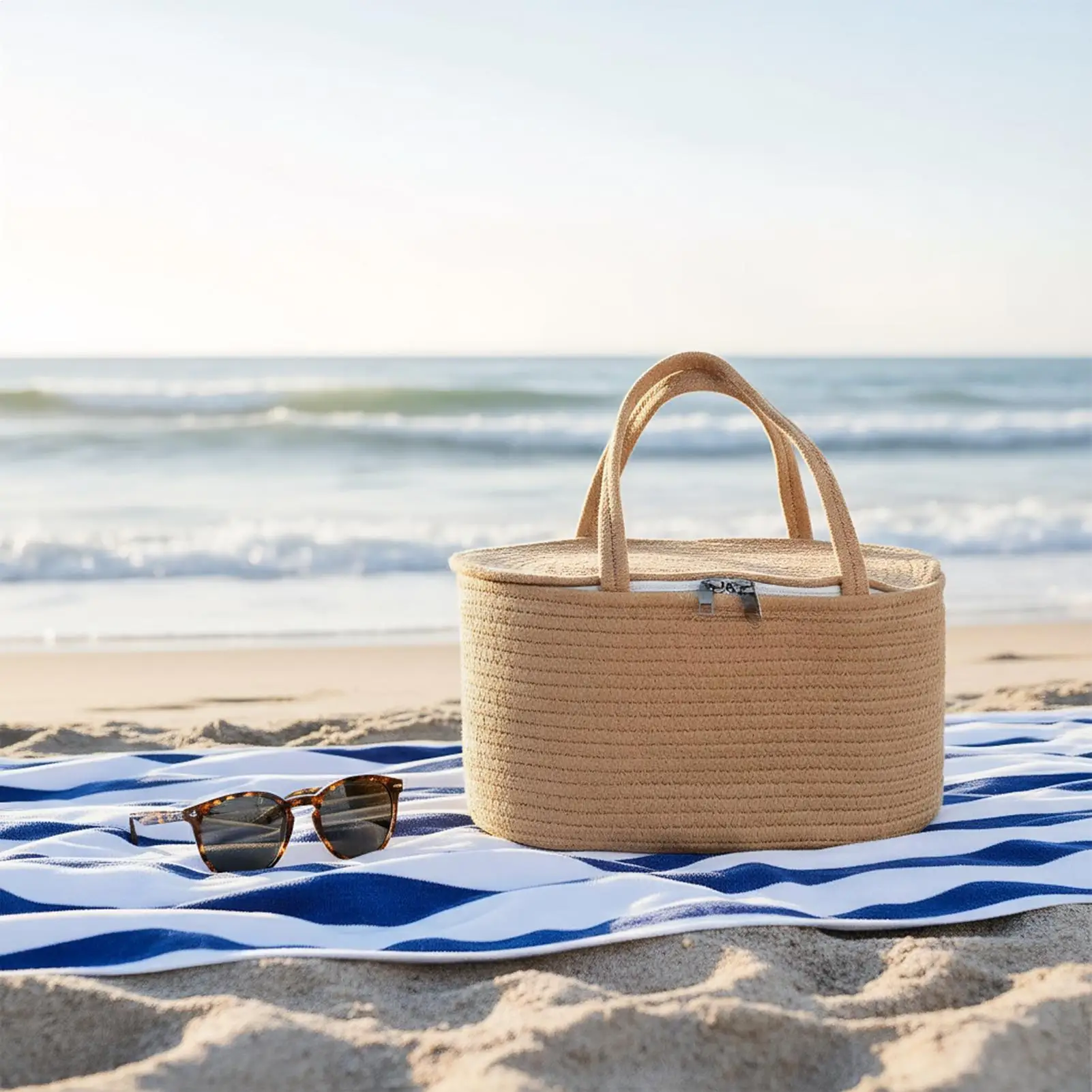 سلة حفاضات قابلة للإزالة بسعة كبيرة، حقيبة حفاضات أطفال محمولة، حامل مسح للسفر في الهواء الطلق، حمام السيارة، السرير، نزهة الوالدين #1