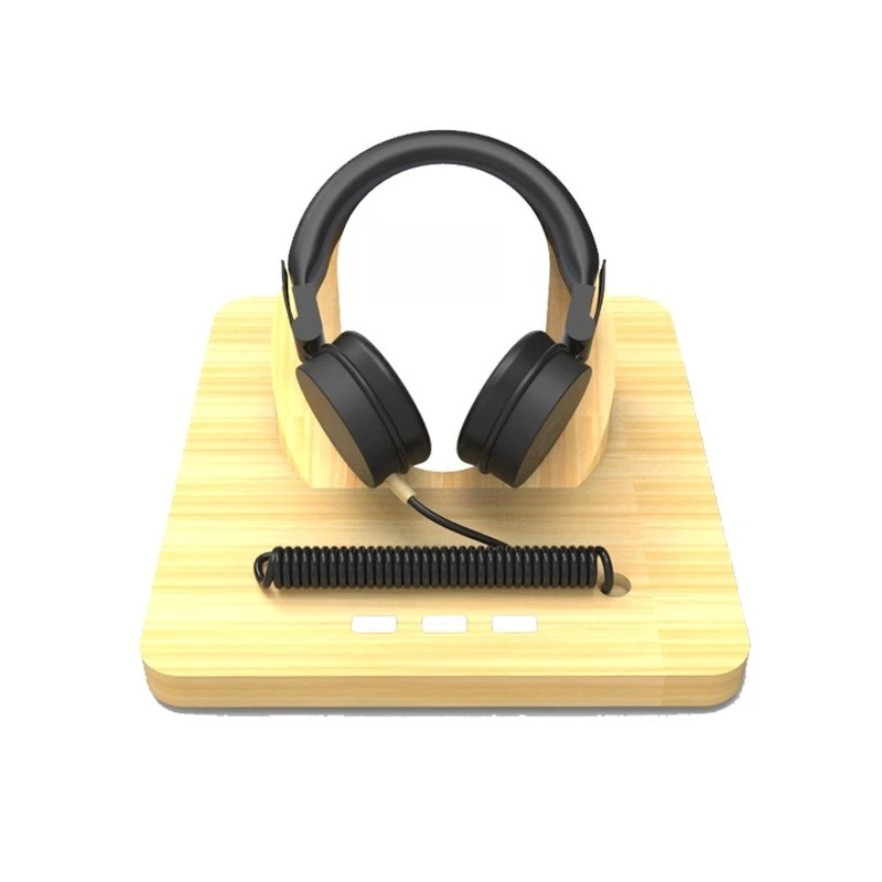 

Headphones Wood Acrylic Display Stand Anti-theft Charging Solid Wood