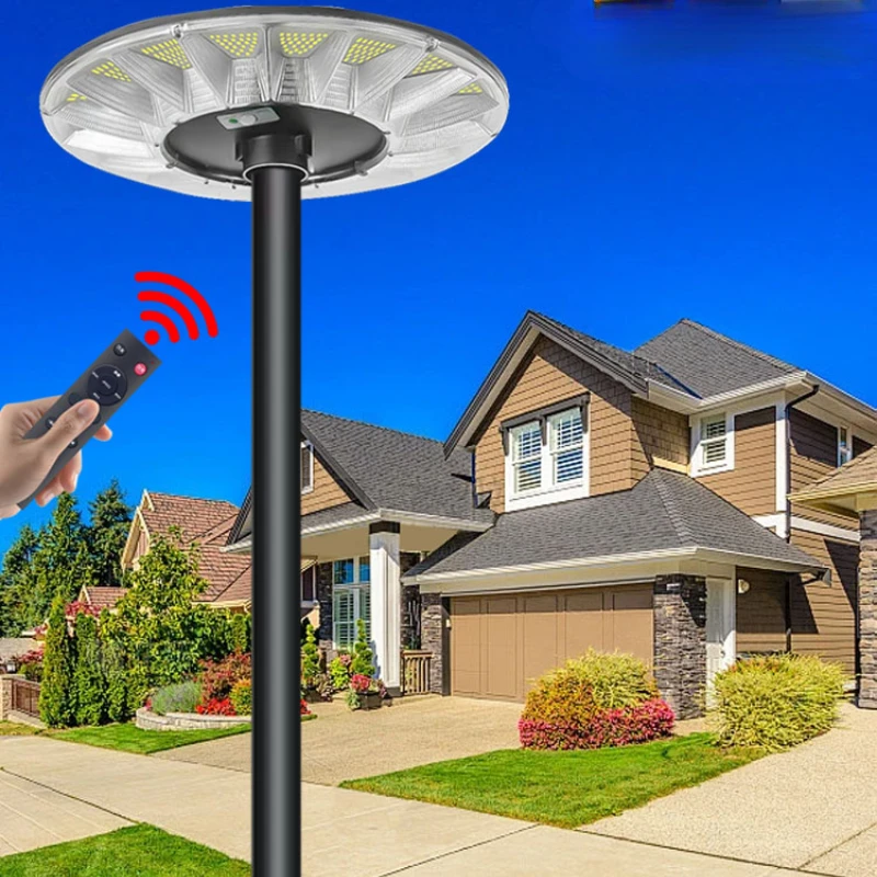 

Solar Outdoor Street Light Induction Lighting Outdoor Waterproof UFO Landscape Round Lamp