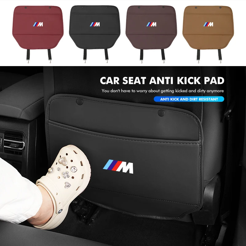 Car Seat Back Anti Kick Pad Bag Waterproof Protector Mat For BMW X1 X2 X3 X4 X5 X6 X7 G20 G30 6GT E46 E90 E60 F10 E39