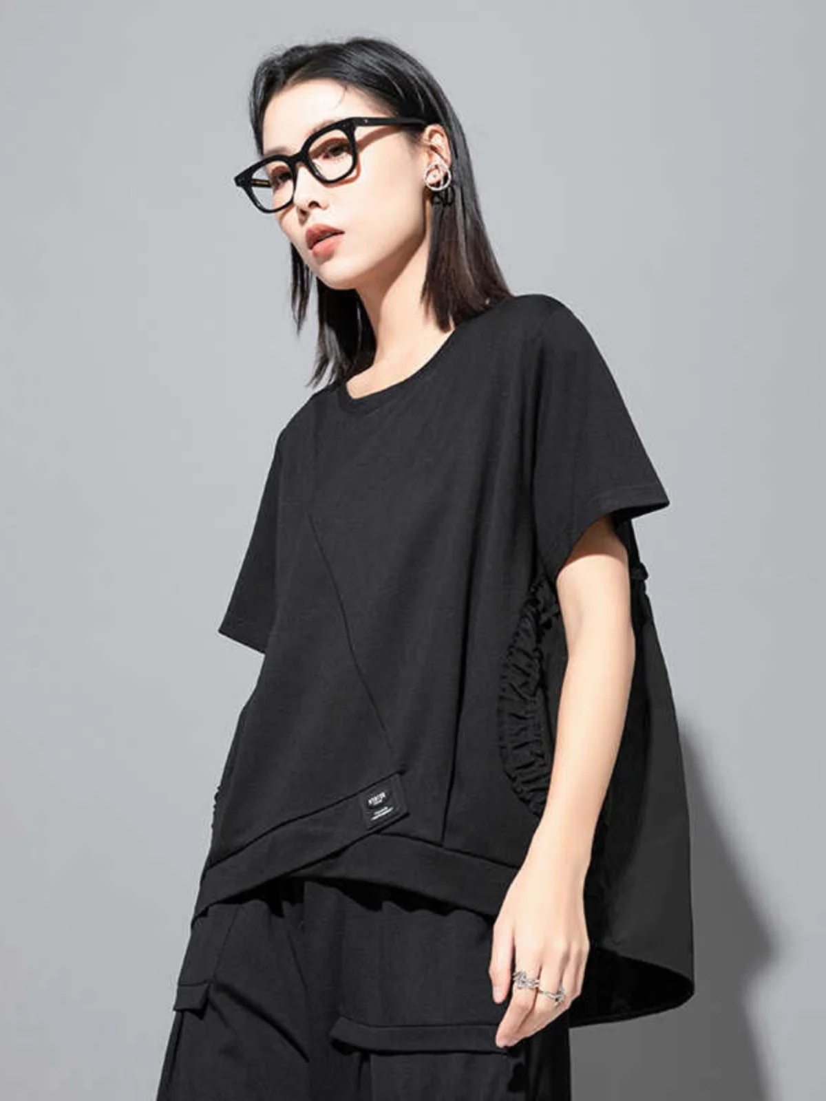 Summer Women's Loose Casual Short Sleeve T-Shirt Street Style Versatile Sweatshirt European Fashion New Arrival 2025