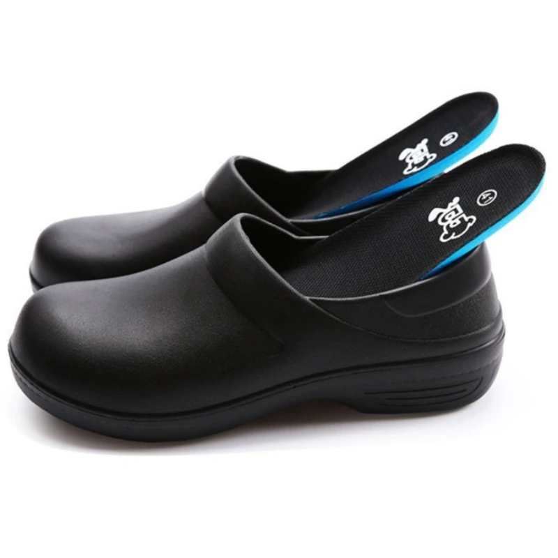 chef Safety Shoes Non-slip Kitchen Work Shoes For Men Women Oilproof Waterproof Rain Boots EVA Lightweight Soft Water Shoes_voghion.com
