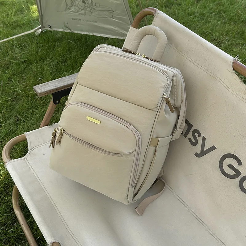 

Casual Large Capacity Diaper Bag Multi-function Maternity Mom Tote with Wet Dry Separate Pocket Travel Baby Essentials Organizer