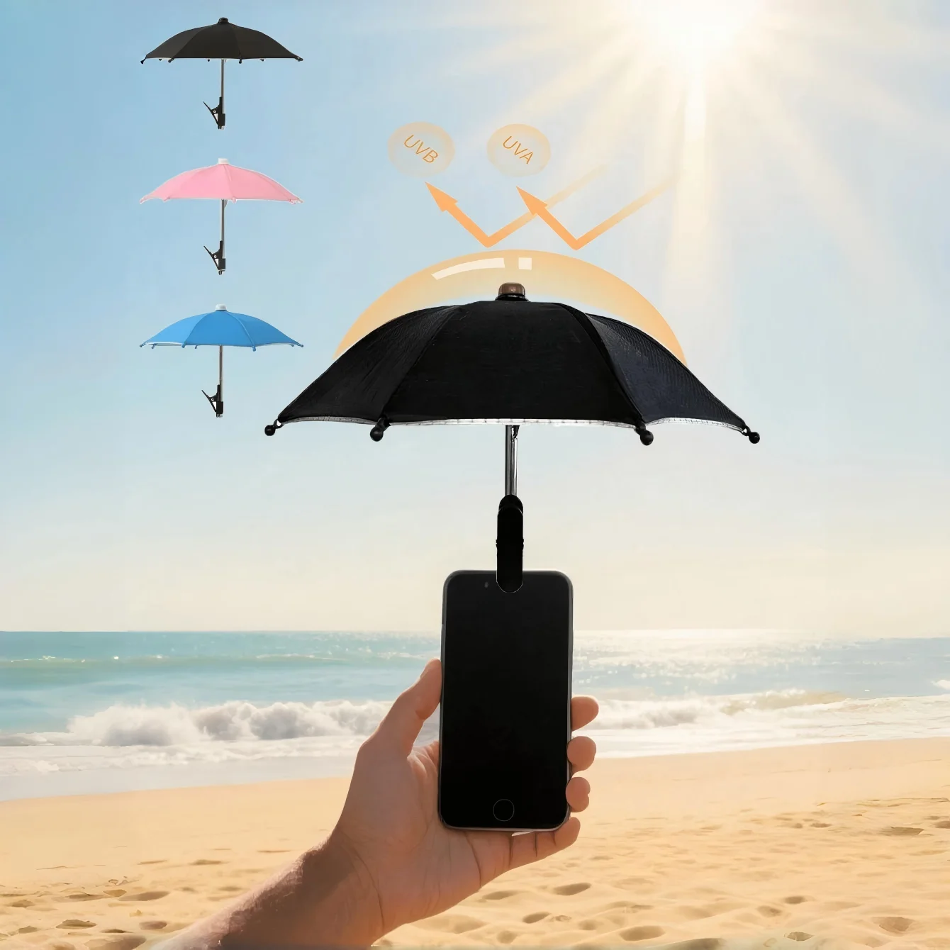 Outdoor Furniture Umbrella - مظلة هاتف عالمية قابلة للطي، مظلة