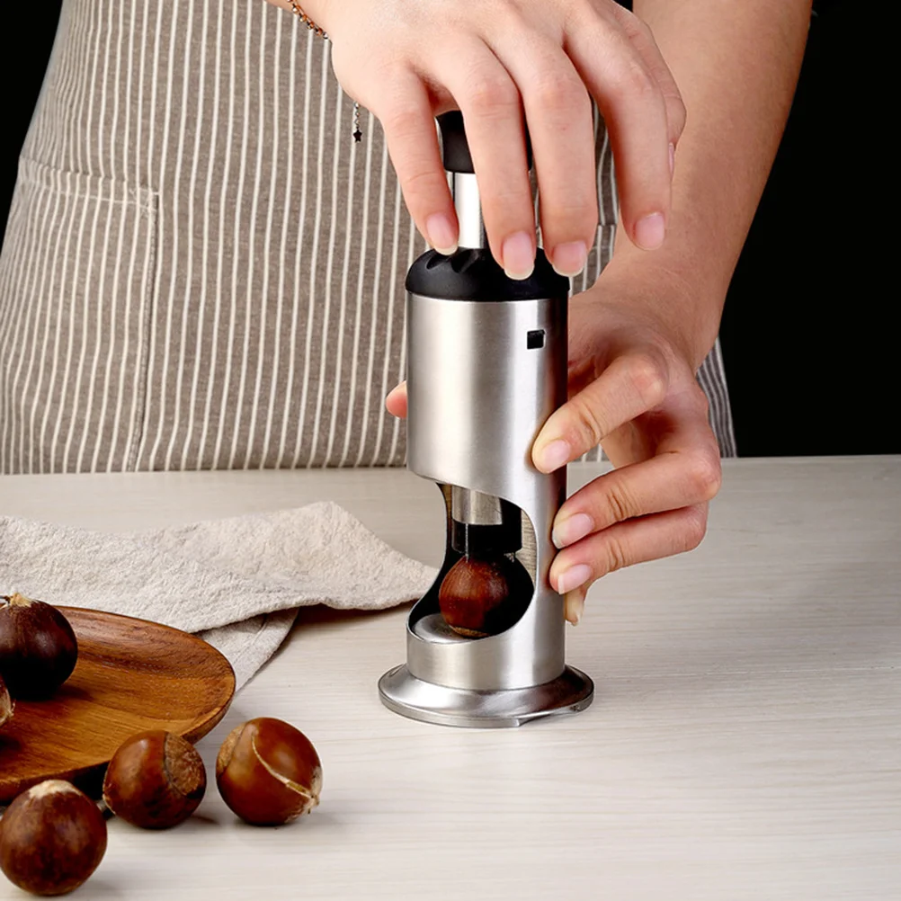 

Chestnut Opener Stainless Steel Lightweight Compact Concave Design Safe Chestnut Peeler Cutter Tool for Hassle-Free Shelling