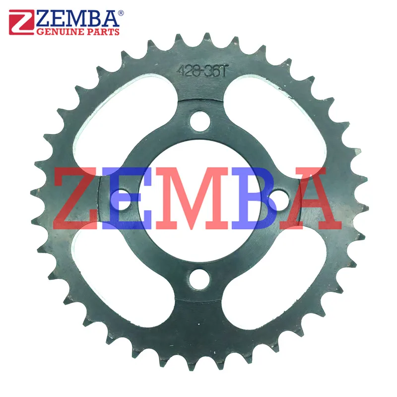 

428-36T REAR SPROCKET BLACK COLOR FOR JH70 AT110 WAVE100 BIZ100 ALPHA AK110S PX110 GILERA SMASH110