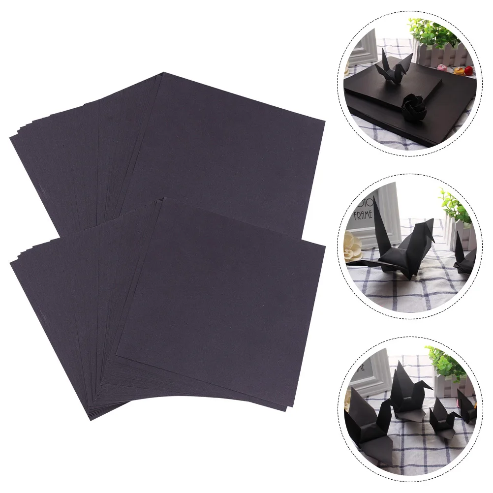 200 Sheets Square Folding Paper Origami Double Side DIY Craft Materials for Home School Kindergarten Origami Paper