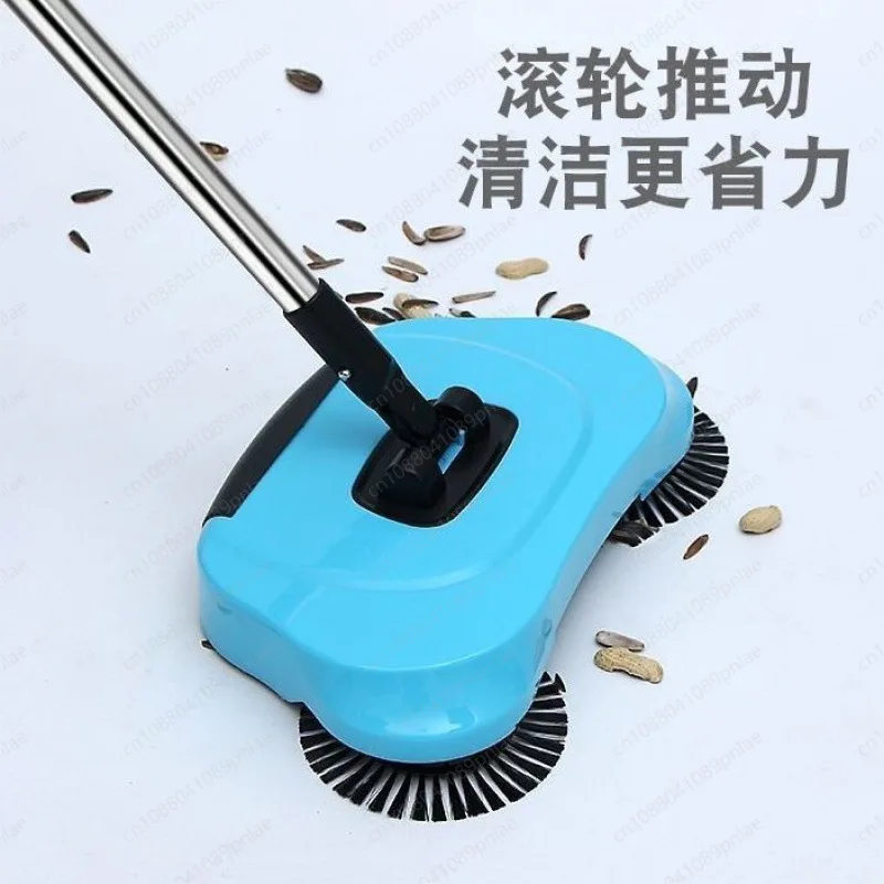 Home Lazy Cleaning Tool Hand Push Sweeper 3-in-1 Broom Dustpan Set Sweep Mop Collect Multi-Function Cleaner