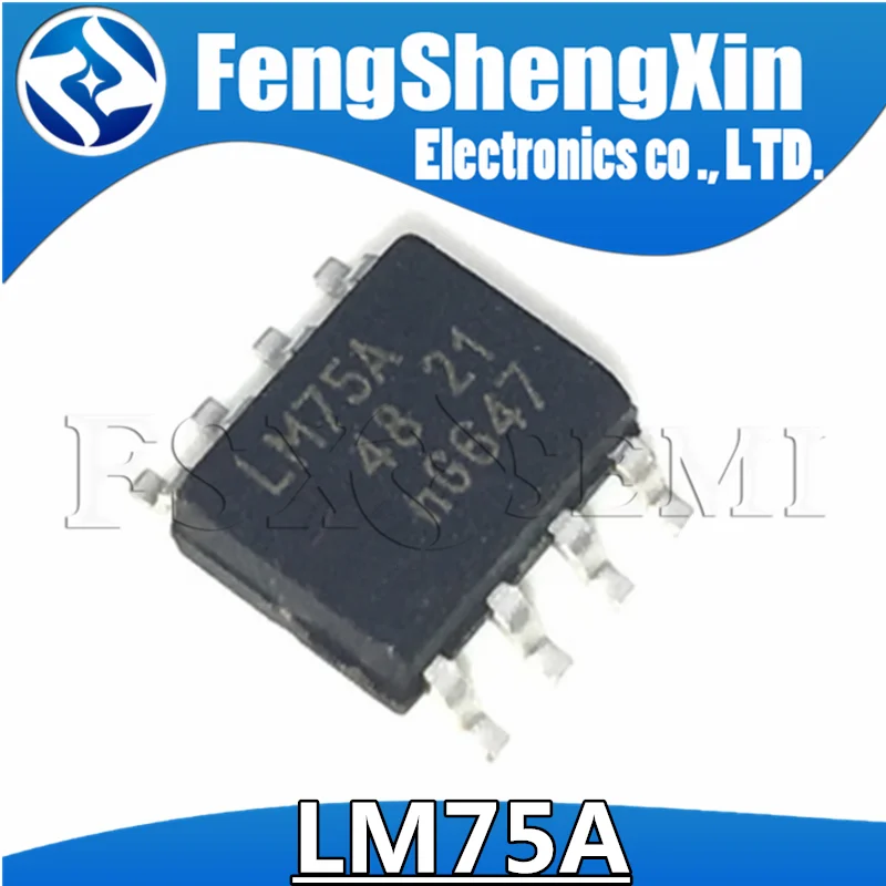 10pcs/lot  LM75 LM75A LM75AD SOP-8 Digital temperature sensor IC LM75AIM LM75AIMX LM75AIMMX T00A MSOP8