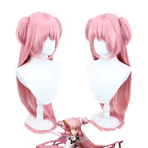Anime Kaname Madoka Wig Puella Magi Madoka Magica Cosplay Ultimate Madoka Pink Long Hair High Heat Resistant Wigs