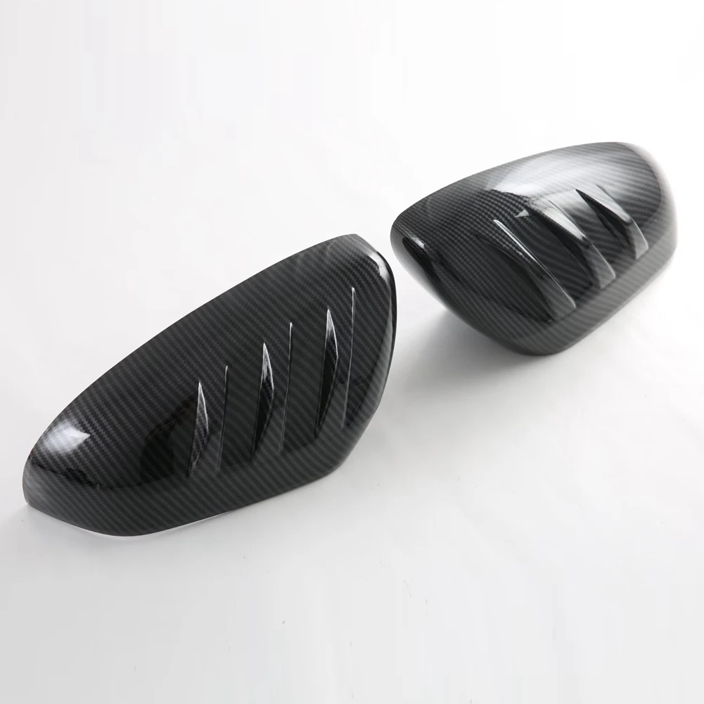 For MG ZS 2024 Car Rearview Mirror Cap Side Mirror Cover Trim Exterior Accessories Carbon Fiber Pattern