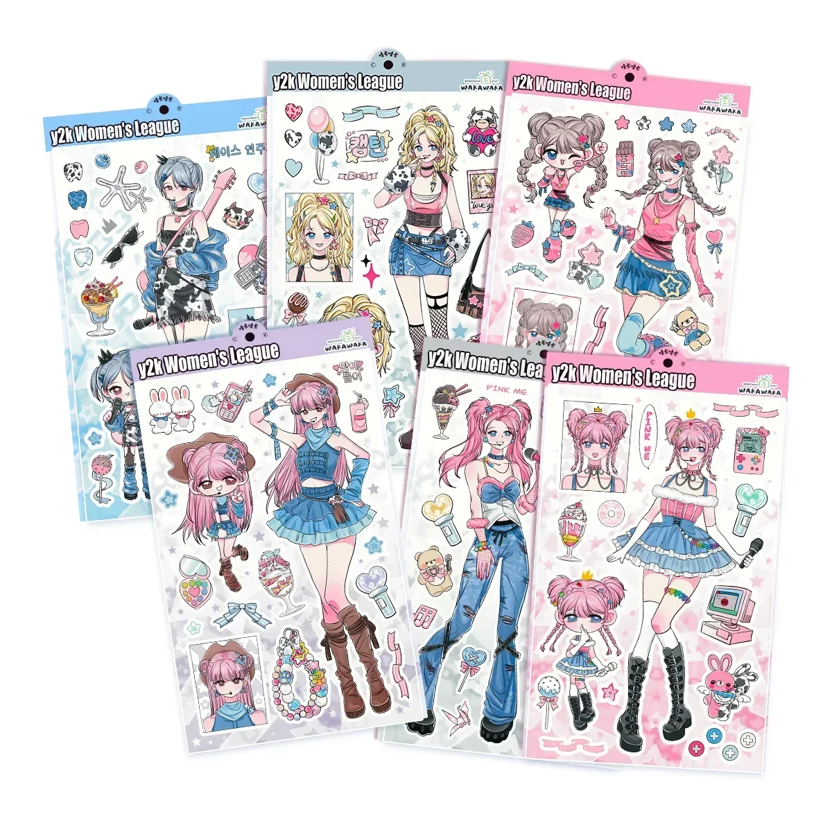 Imagem -05 - Girls Comic Sticker Girl Group Faça Você Mesmo Decoração Personagem Y2k