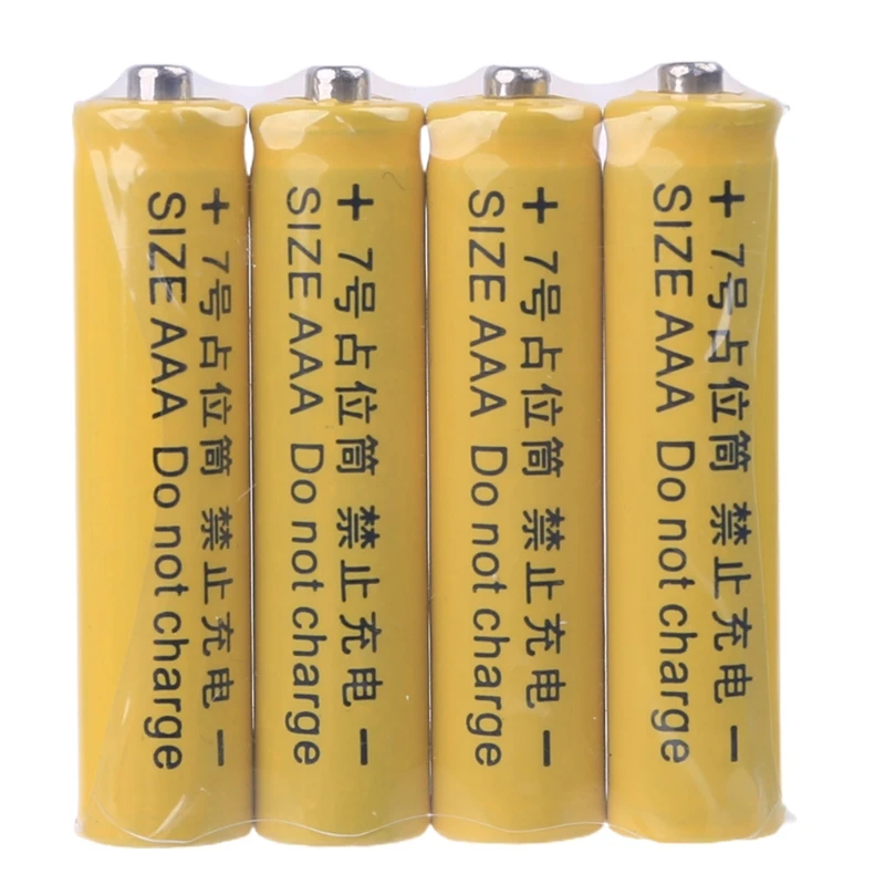 4Pcs No Power 10440 LR03 AAA Fake Setup for Shell Placeholder Cylinder Conductor for AAA Eliminato