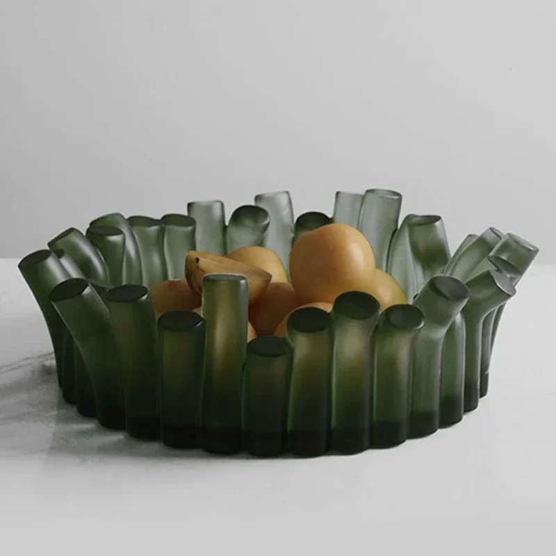 Creative Plate Dining Table Decoration Fruit Bowl Simple Unique Plate Storage Decorative Tray Elegant Organizer Home Accessories