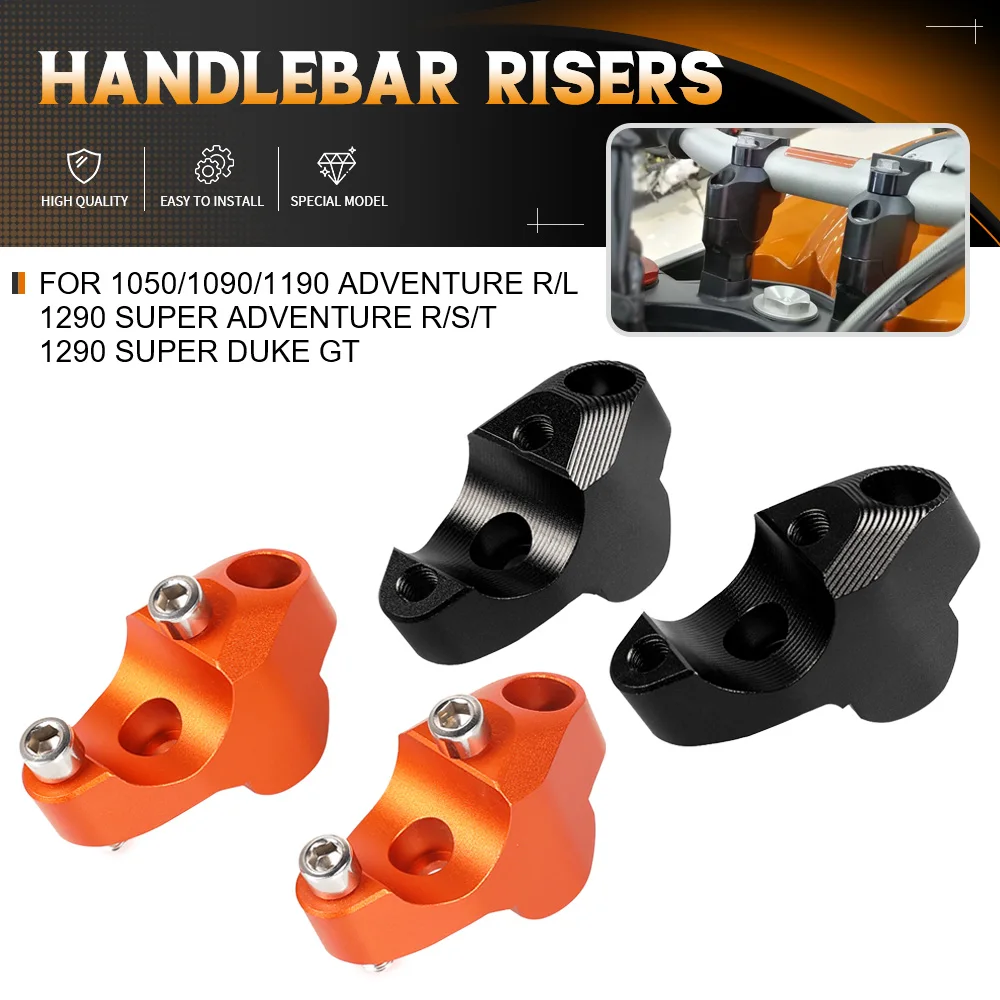 

For 1050/1090/1190 Adventure R/L 1290 Super Adventure R/S/T 1290 Super Duke GT Riser Lifting Handlebar Clamp Handlebar Riser