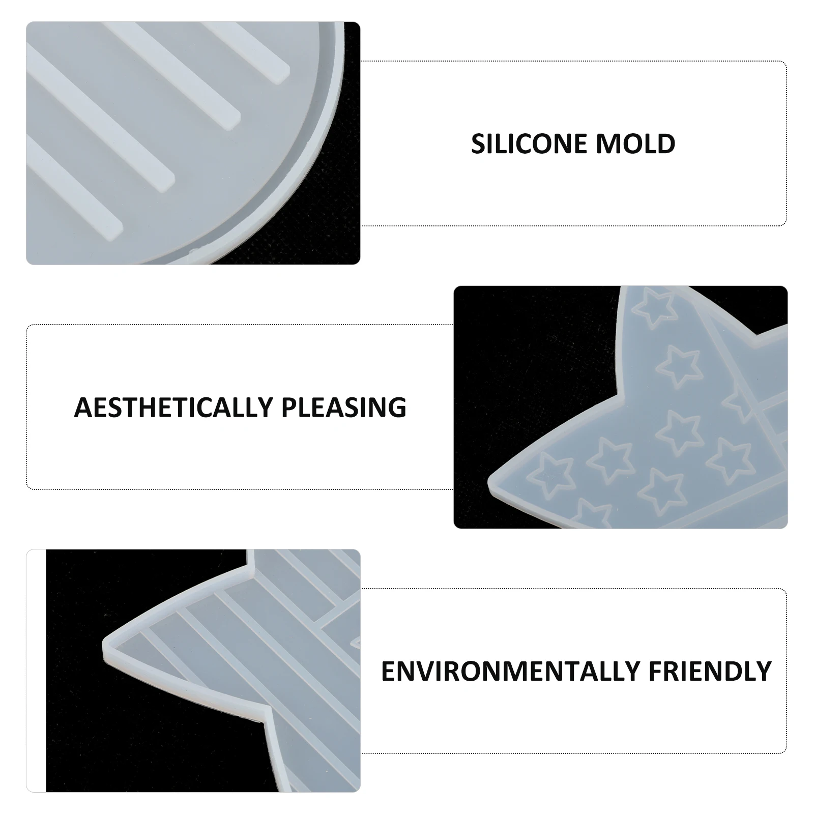 

5pcs Star Shaped Coaster Molds Set Diy Resin Epoxy Craft Cup Mat Making Tools Silicone Trays Home Decoration Coaster Holder