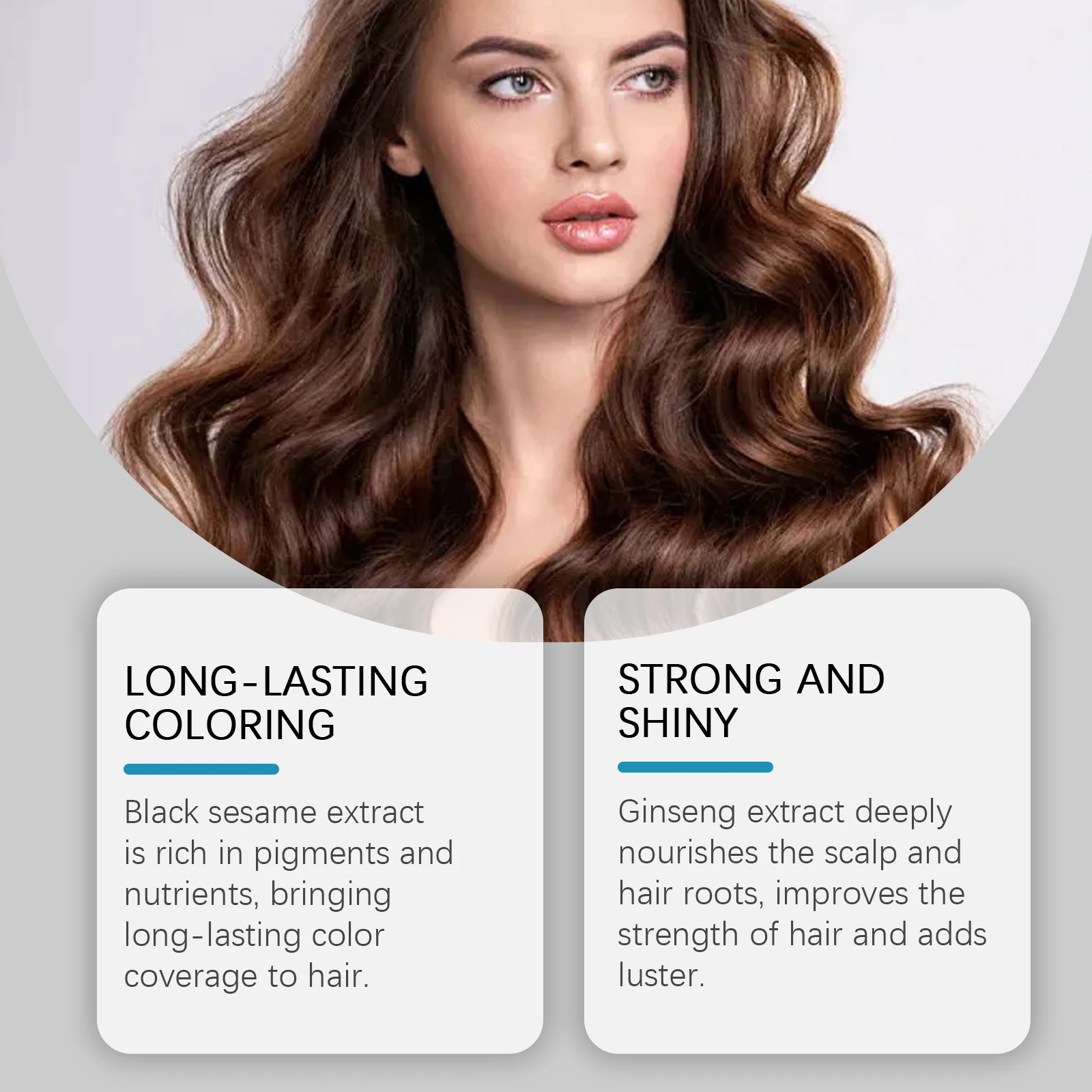 Instant Dye Shampoo DIY Haarfärbemittel Natürliche schwarze Farbe Reparatur Grau Weißes Haar Nicht reizendes Haarfärbeshampoo für Männer Frauen