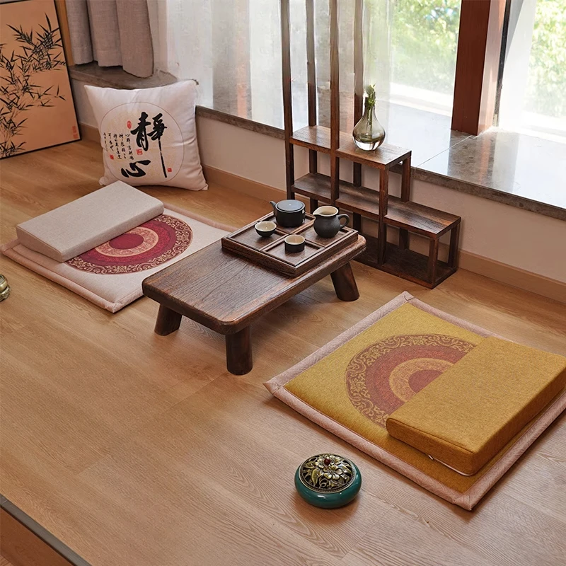 Double-Sided Meditation Cushion Eco-Friendly Thickened Yoga Mat Home Natural Coconut Kneeling Mat Multi-role Japanese Furniture