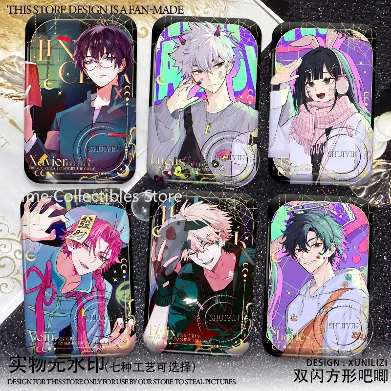 

Link Click Felix Xavier аниме значок жесть эллипс брошь мультяшная фигурка значки рюкзак одежда булавка на лацкан реквизит